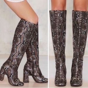 Jeffrey Campbell Snakeskin Boots